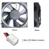 80 x 80 x 10mm 12v Evercool  2 pin Long Life Cooling Fan CF2PIN EC8010L12E